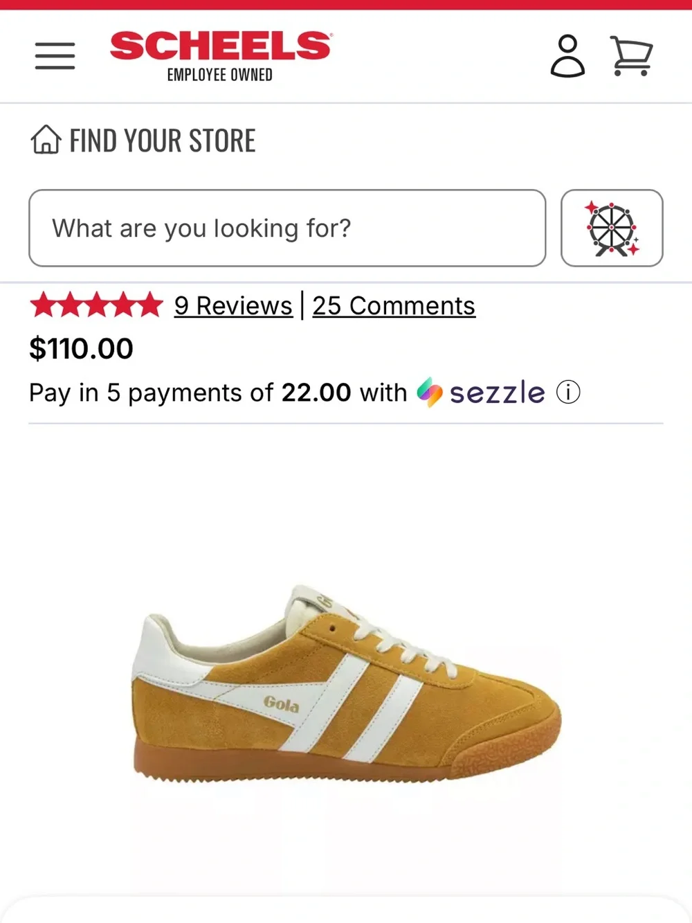 Brand New!  Gola Elan Sneakers in Sun/White